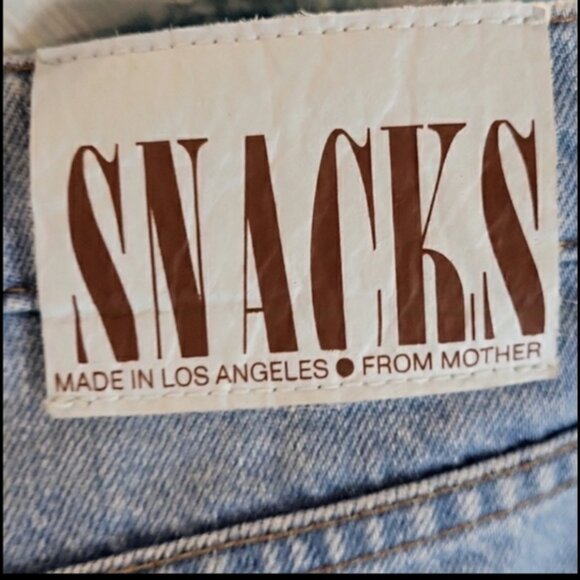 Snacks by Mother The Pleated Fun Dip Puddle Just a Nibble Straight Jeans Size 27 - Picture 9 of 15